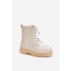 Zateplené Dívčí Lakované Boty Na Zip Béžové Novita (Veľkosť 36)