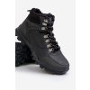 Zateplené pánské trekingové členkové topánky čierne loreinae / 24MN20-7936 BLACK (Veľkosť 40)
