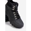 Zateplené pánské trekingové členkové topánky čierne loreinae / 24MN20-7936 BLACK (Veľkosť 40)