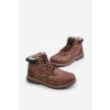Pánske topánky na zimu  hnedé kód obuvi 24MN20-7938 DK.BROWN (Veľkosť 41)