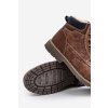 Pánske topánky na zimu  hnedé kód obuvi 24MN20-7938 DK.BROWN (Veľkosť 41)