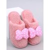 Ružové dievčenské papuče s okrúhlou špičkou, kód produktu E160