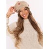 Dámske Čiapka farba Béžová kód AT-CZ-CHA1133.17X (Farba Béžová, Veľkosť ONE SIZE)