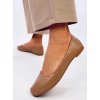 Hnedé dámske baleríny z eko kože na bežný deň s okrúhlou špičkou, kód ZA17P