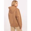 Dámska hnedá camel športová mikina mikina DHJ-BL-A8695.65P (Farba Hnedá camel, Veľkosť ONE SIZE)