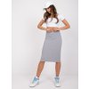 Dámska Ceruzková sukňa sivá kód 24-TemU-H/M-RV-SD-R3740.04 (Farba Čierna, Veľkosť S/M)