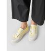 Zlaté dámske textilné tenisky na šnúrovanie na bežný deň, kód produktu BB106