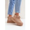 Dámske snehule  béžové kód obuvi HY877-63 KHAKI (Veľkosť 41)