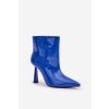Lakované Boty Na Špici Modré Seliri (Veľkosť 38)