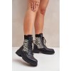 Dámské Botky Pracovní Se Socken Zebra Černé Raviri (Veľkosť 38)