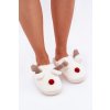 Dámské Fuzzy papuče S Motivem Sobů Bílé Sennalith (Veľkosť 36)