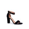 Klasické Sandály Semišové Na Podpatku Laura Messi 1760 černé