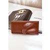 Dámska hnedé veľká peňaženka kód PE- CCC -01- YX2443P BROWN (Veľkosť Uni)