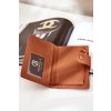 Dámska hnedé malá peňaženka kód pe- ccc -01- yx2457 brown / PORTFEL YX2457 BROWN (Veľkosť Uni)