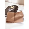 Dámska hnedé malá peňaženka kód PE- CCC -01- YX2457 KHAKI (Veľkosť Uni)