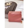 Ružová malá dámska peňaženka z eko kože s magnetickým zapínaním, kód PORTFEL YX2442P PINK