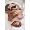 Dámska kabelka z eko kože, béžová s mašľou, kód produktu YX2424 KHAKI