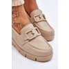koža wedge mokasíny béžove felicita / 20135 V.TAUPE+K (Veľkosť 37)