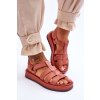 Ružové dámske sandále s rovnou podrážkou ZAXY, syntetický materiál, kód produktu JJ285016 NUDE
