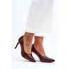 Modní Kožené Špičky Lewski Shoes 2659 Hnědé (Veľkosť 36)