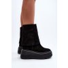 Semišové Boty Na Platformě Maciejka černé 05319-01 (Veľkosť 37)