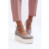 Dámské espadrilky na klíně šedé Malla (Veľkosť 38)