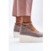 Dámské espadrilky na klíně šedé Malla (Veľkosť 38)