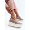 Dámské espadrilky na klíně šedé Malla (Veľkosť 38)