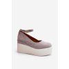 Dámské espadrilky na klíně šedé Malla (Veľkosť 38)
