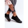 Dámske klasické nízke čierne tenisky caelira / B-806 ALL BLACK (Veľkosť 40)