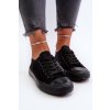 Dámske klasické nízke čierne tenisky caelira / B-806 ALL BLACK (Veľkosť 40)