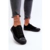 Dámske klasické nízke čierne tenisky caelira / B-806 ALL BLACK (Veľkosť 40)