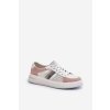 Dámske kožené tenisky d&a lr110 bílo-ružové / LR110 WHT/PINK (Veľkosť 36)