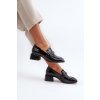 Lakované lodičky na podpätku čierne s.barski mr38-960 / MR38-960 BLACK (Veľkosť 38)
