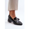 Lakované lodičky na podpätku čierne s.barski mr38-960 / MR38-960 BLACK (Veľkosť 38)