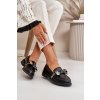 Dámske mokasíny s mašľou s.barski hy42-331 čierne / HY42-331 BLACK (Veľkosť 37)