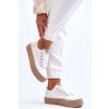 Biele dámske tenisky na plošine Lee Cooper z textilu, kód produktu LCW-23-31-1796L WHITE
