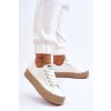 Biele dámske tenisky na plošine Lee Cooper z textilu, kód produktu LCW-23-31-1796L WHITE