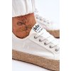 Biele dámske tenisky na plošine Lee Cooper z textilu, kód produktu LCW-23-31-1796L WHITE