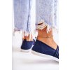 Dámské látkové tenisky Slip-On námořnická modre Lilis