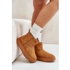 Dámske snehule  hnedé kód obuvi 24BT26-7408 CAMEL (Veľkosť 39)