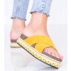 Dámske šľapky žlté kód LS016 - GM - GM (Veľkosť 39)