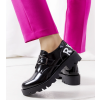 Siddons čierne topánky na platforme C67766-2 BLACK (Veľkosť 38)
