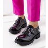 Siddons čierne topánky na platforme C67766-2 BLACK (Veľkosť 38)