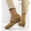 Dámske topánky lodičky hnedé kód TA2369 - GM TA2369 Béžové 38 - GM (Veľkosť 38)