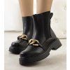 Čierna botki na vysokej podrážke Pesa 9357 BLACK (Veľkosť 38)