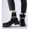 Čierne workery s ozdobným jazykom Perugia 9521 BLACK (Veľkosť 39)