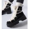 Čierne workery s ozdobným jazykom Perugia 9521 BLACK (Veľkosť 39)