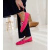 Ružové mokasíny zdobené reťazcom Kuens G418 FUSHIA 38 - GM (Veľkosť 38)