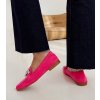 Ružové mokasíny zdobené reťazcom Kuens G418 FUSHIA 38 - GM (Veľkosť 38)